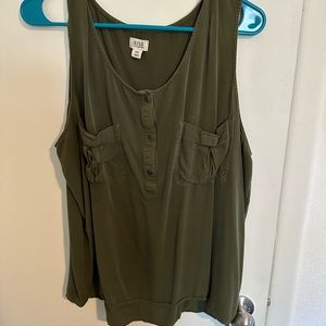 GREEN TANK TOP